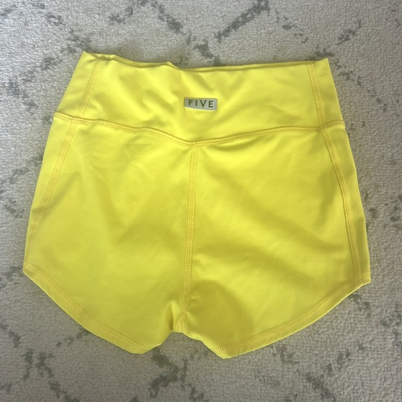 Five The Label Dance Booty Shorts. AS Canary Yellow. Like New! - Picture 2 of 4